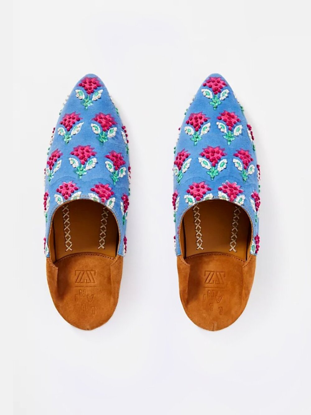 Llani | Maisie Embellished Leather Babouche Mules | NWT - Picture 2 of 5